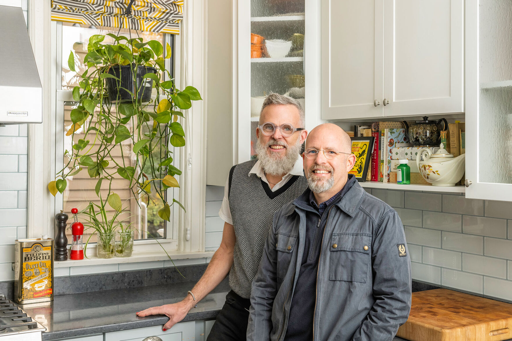 Kevin & Neil in their kitchen